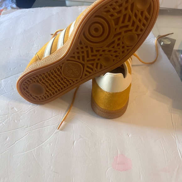 adidas Handball Spezial Yellow Athletic Shoes - Picture 3 of 7